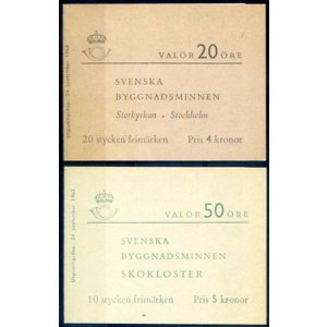 Monumenti nazionali 1962. 2 libretti.