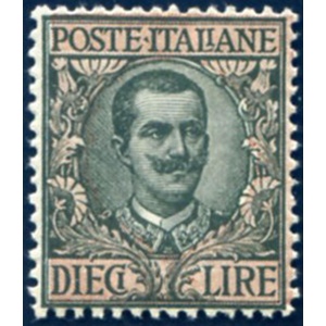 Regno. Floreale 10 lire 1910.