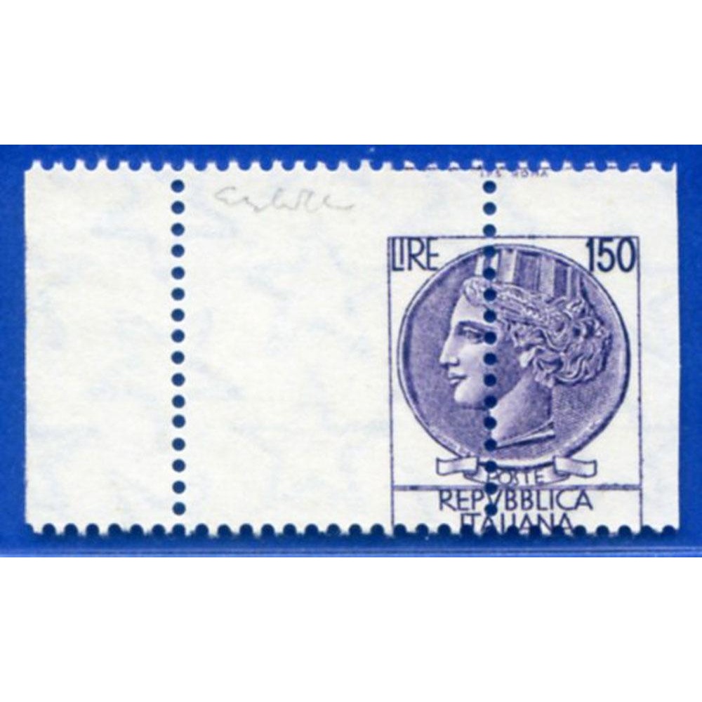 Repubblica. Siracusana 150 lire 1976. Varietà.