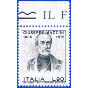 Repubblica. Giuseppe Mazzini 1972. Varietà.