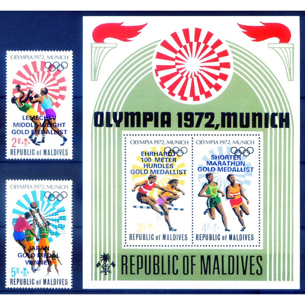 Sport. Olimpiadi Monaco. Medagliati 1973.