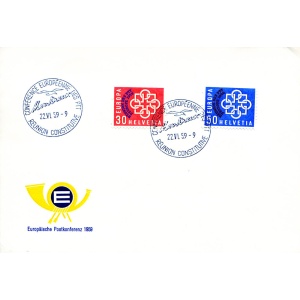 Conferenza europea delle Poste 1959. FDC.