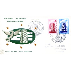 Europa 1956. FDC.