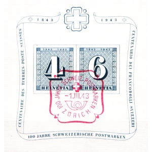 Centenario del francobollo 1943.