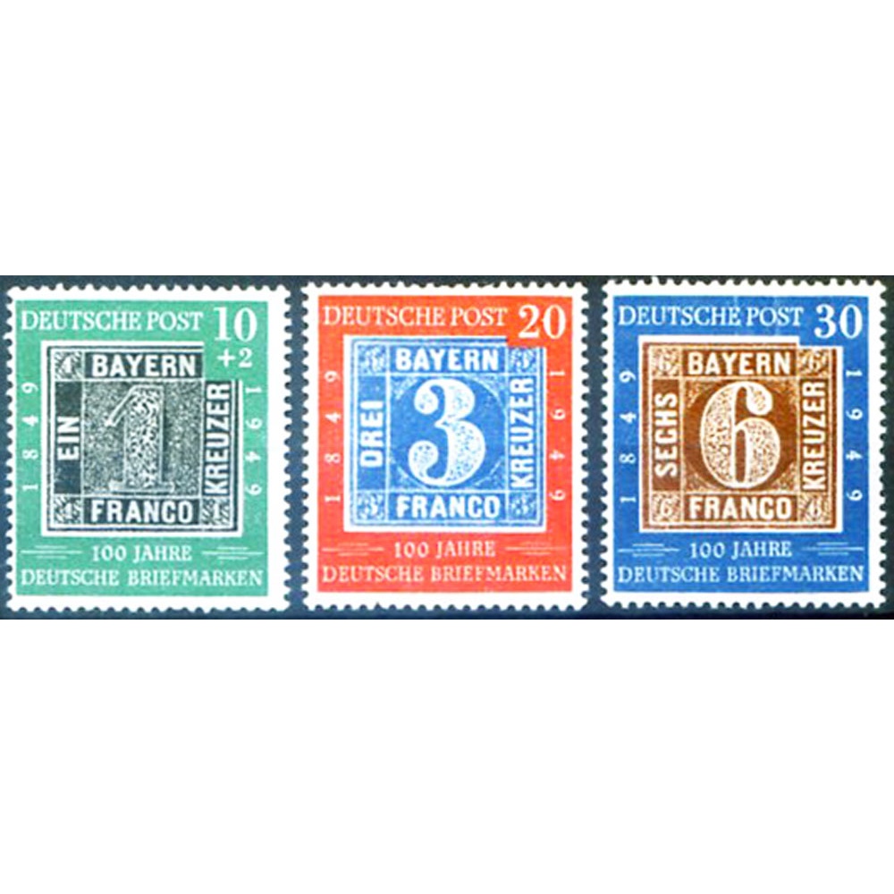 Centenario del francobollo tedesco 1949.