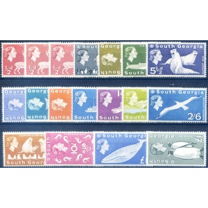 South Georgia. Definitiva. Elisabetta II e animali 1963.