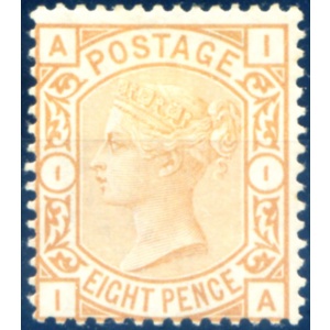 Regina Vittoria. 8 p. arancio 1876.