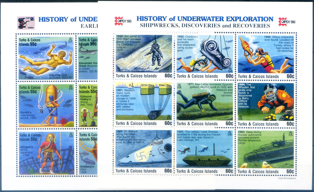 Esplorazioni subacquee 1996.
