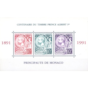 100° dei francobolli di Alberto I 1991.