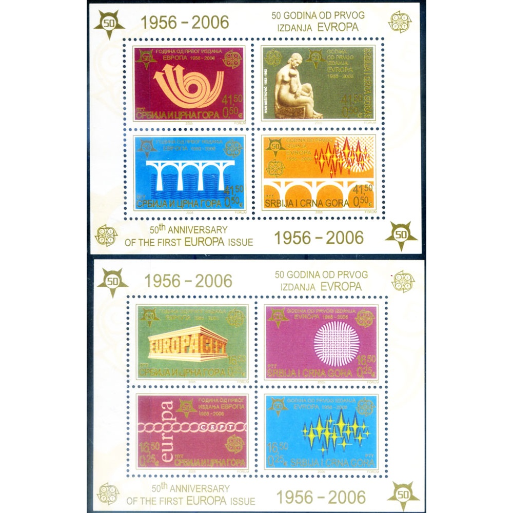 50° dei francobolli CEPT 2005.