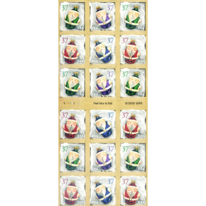 Natale 2004 (formato piccolo, carta sottile, dent. 8,25). Minifoglio.