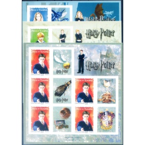 Harry Potter 2007. 3 minifogli.
