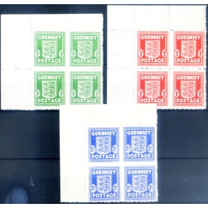 Occupazione tedesca 1941-1944, Blocchi angolo di foglio.
