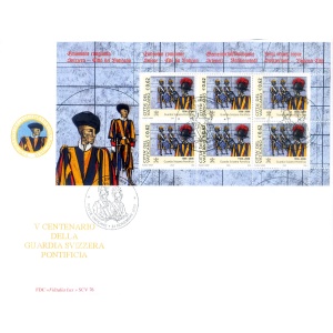 Guardia Svizzera Pontificia 2005. 2 FDC.