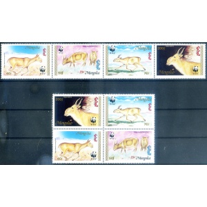 Fauna. WWF 1995. Serie in striscia + blocco + minifoglio.