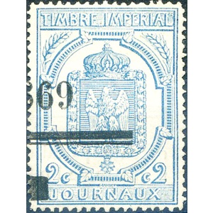 Per giornali 1869. Usato.