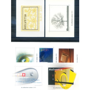 Foglietti omaggio delle Poste 2000-2010. 11 foglietti.